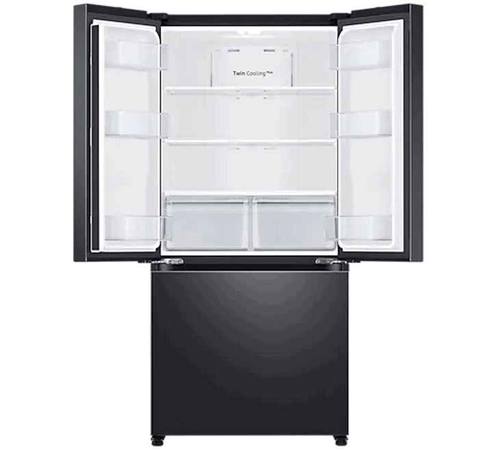 Samsung 580 Litres Frost Free Digital Inverter French Door Refrigerator (Convertible Freezer RF57A5032B1/TL Black DOI)